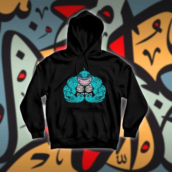 حوت مجسم بالاحرف العربية