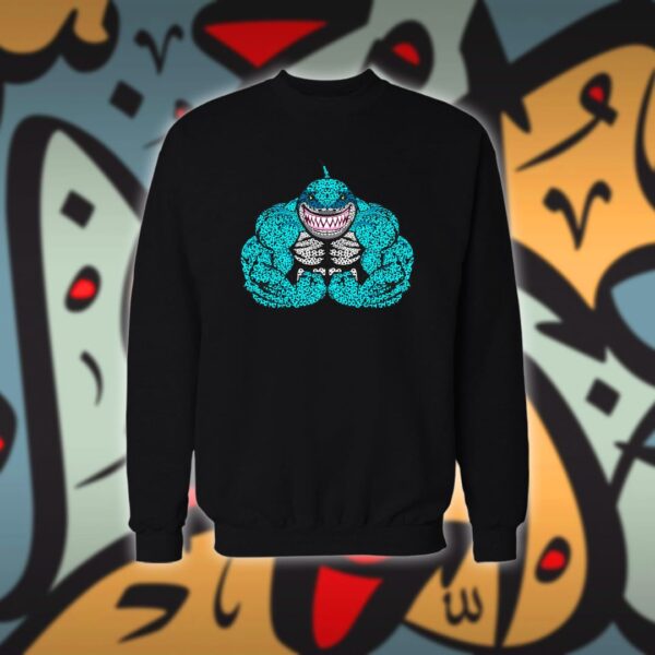 حوت مجسم بالاحرف العربية