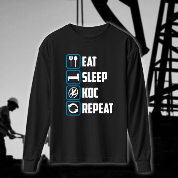 ⁦Eat Sleep KOC Repeat - مهندسين النفط⁩ - الصورة ⁦3⁩