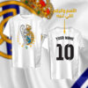 ريال مدريد بالأحرف العربية مع اسم ورقم