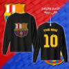شعار برشلونة بالأحرف العربية مع اسمك ورقمك