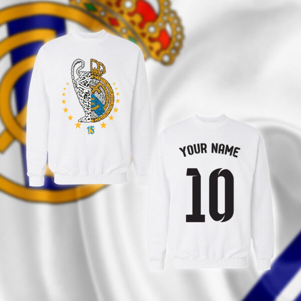 ريال مدريد بالأحرف العربية مع اسم ورقم