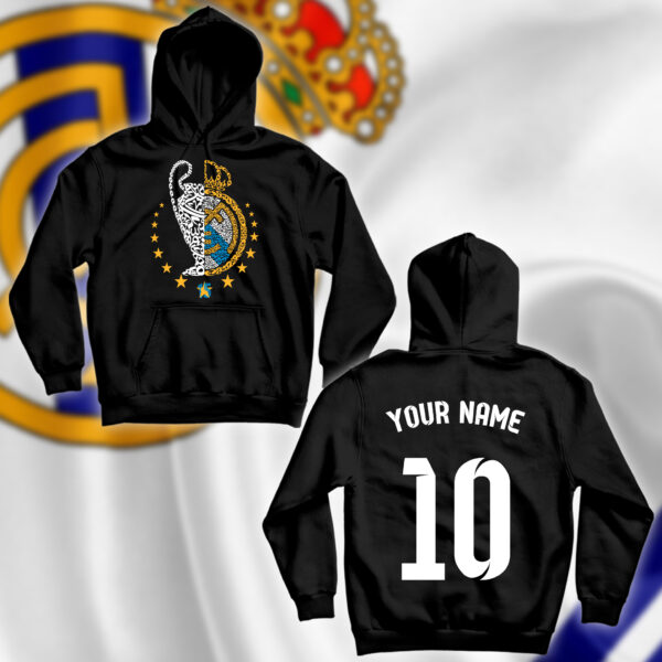 ريال مدريد بالأحرف العربية مع اسم ورقم