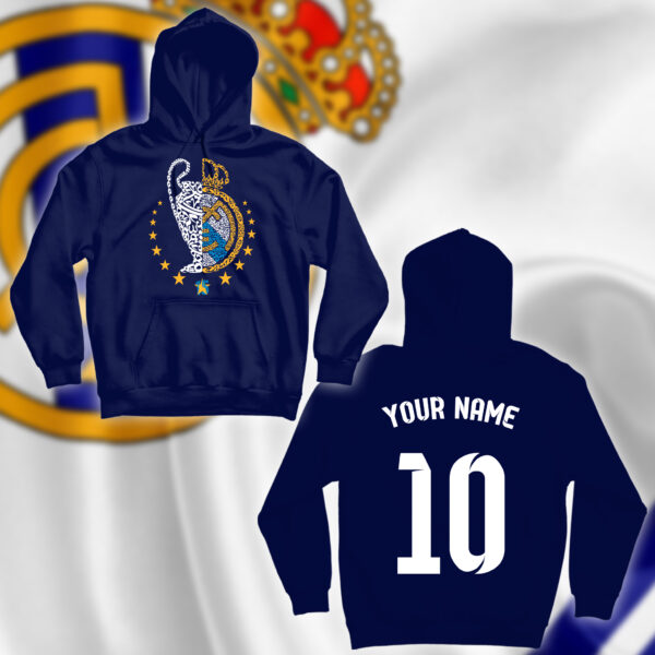 ريال مدريد بالأحرف العربية مع اسم ورقم