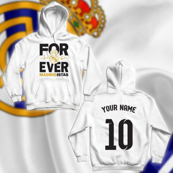 Forever Madridistas مع اسم ورقم