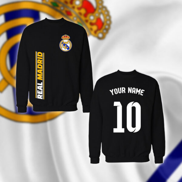 شعار ريال مدريد مع اسم ورقم