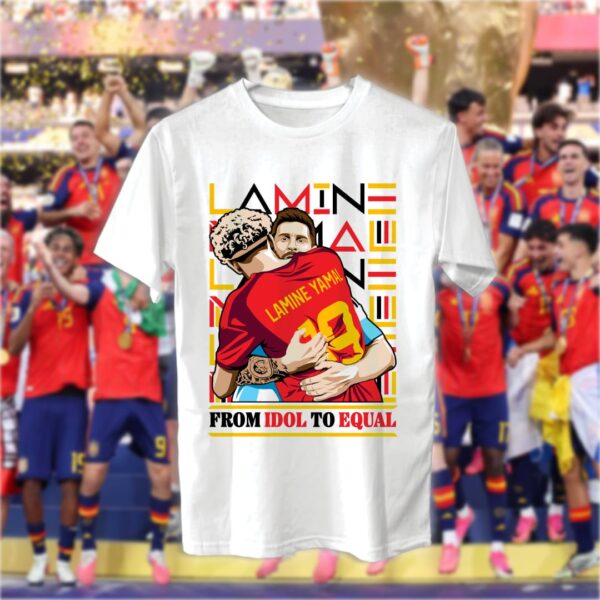 22-tshirt-white Lamine x Messi